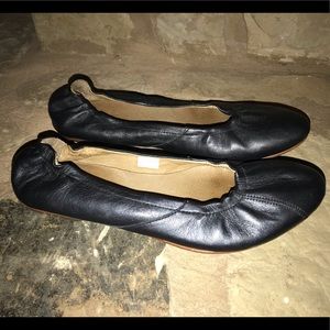 Sorel Skimmer black Metallic Ballet Flats shoes 8